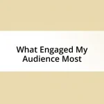 What Engaged My Audience Most